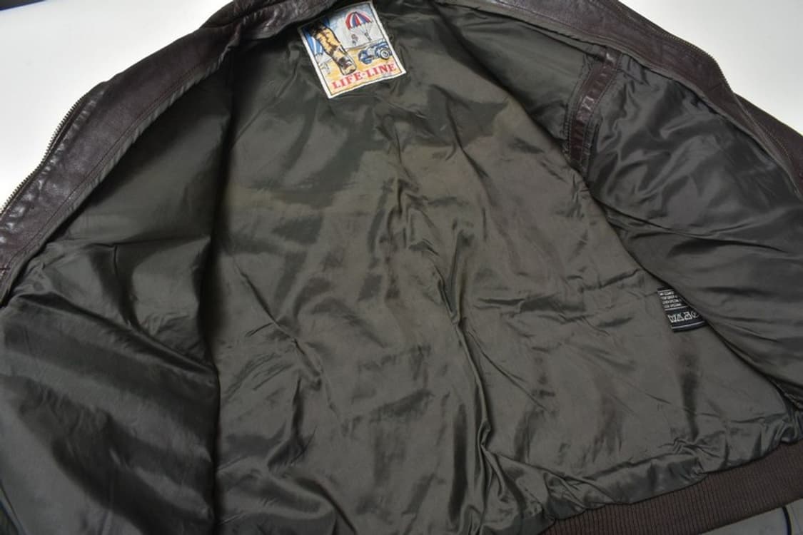 리얼 레더 A-2 항공 점퍼 가죽 자켓 N1172 상품이미지9