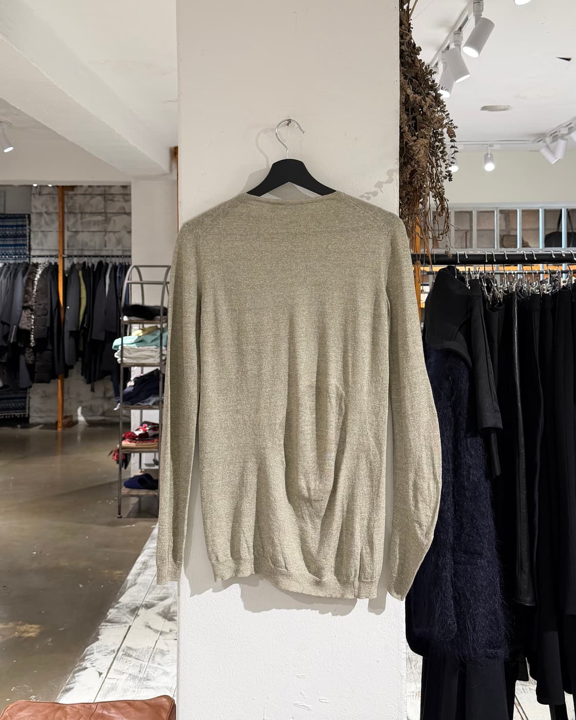 질샌더 베이지 캐시미어 크루넥 니트 스웨터 상품이미지6