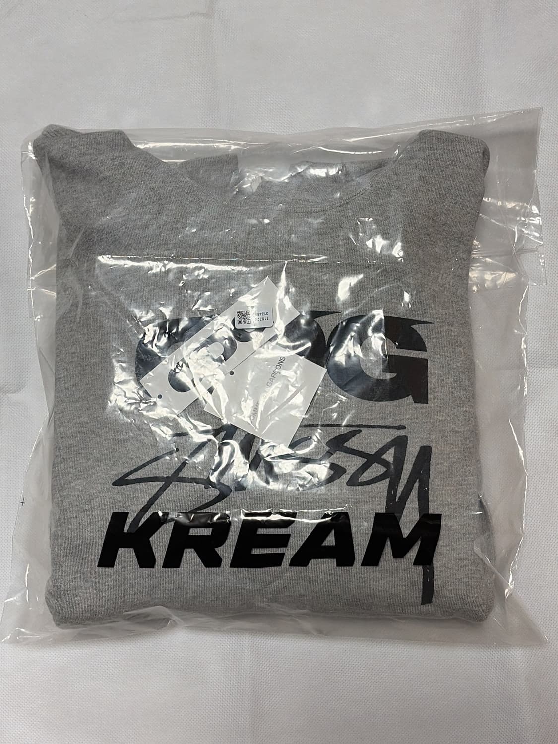 CDG x Stussy 후드 그레이 판매합니다 ! 상품이미지6