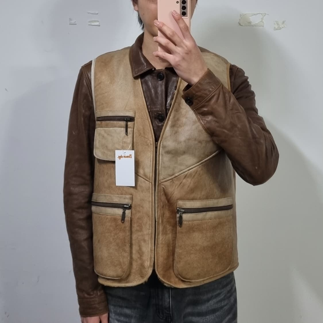 빈티지 무스탕 조끼 상품이미지3