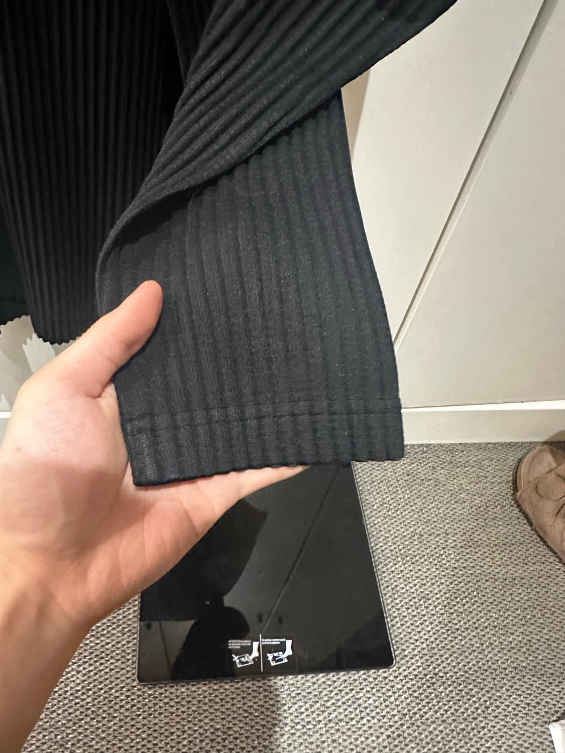 옴므플리세 베이직 가디건 2 블랙 JD441 상품이미지5