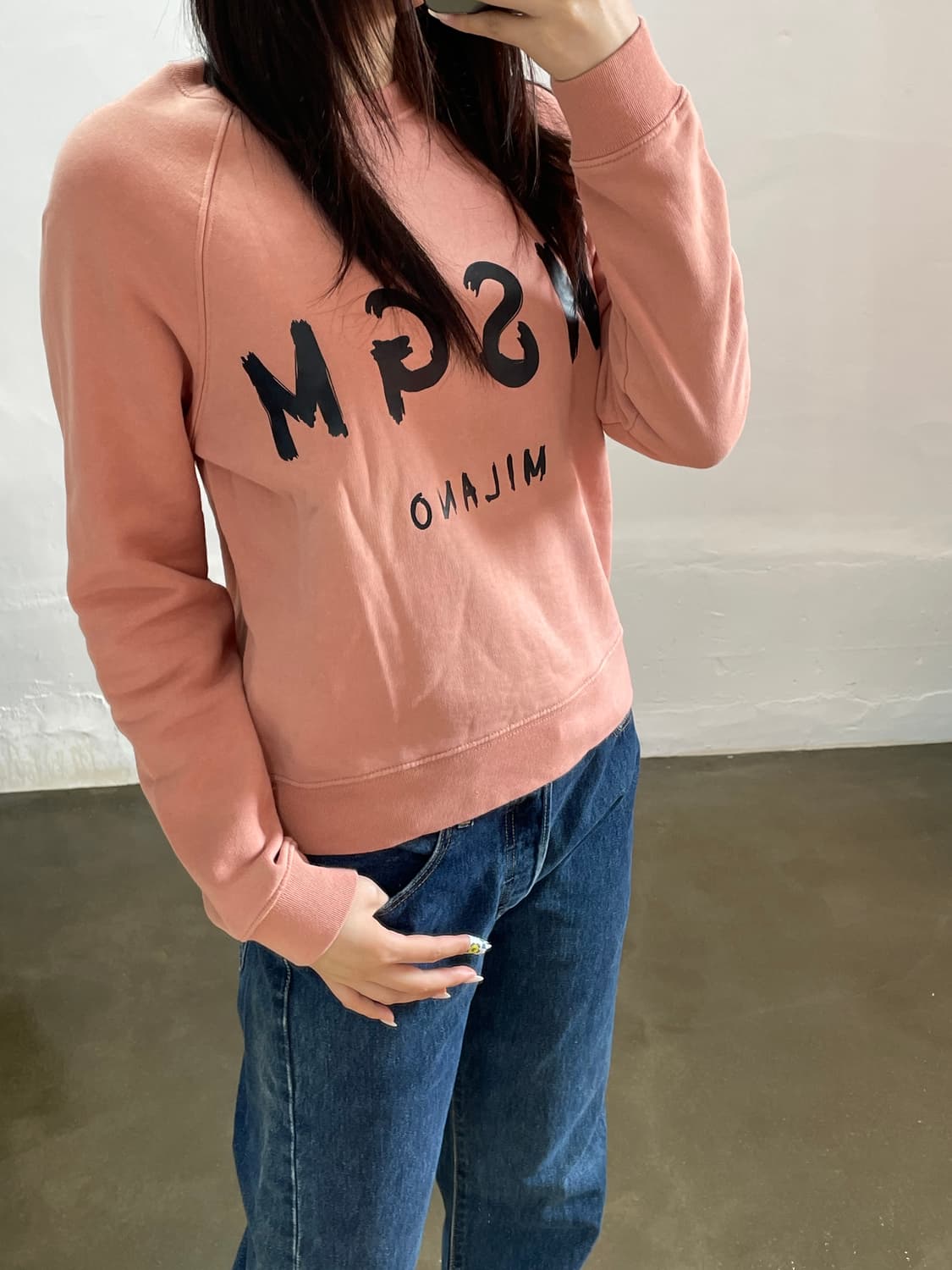 MSGM 밀라노 맨투맨 핑크 S 상품이미지2