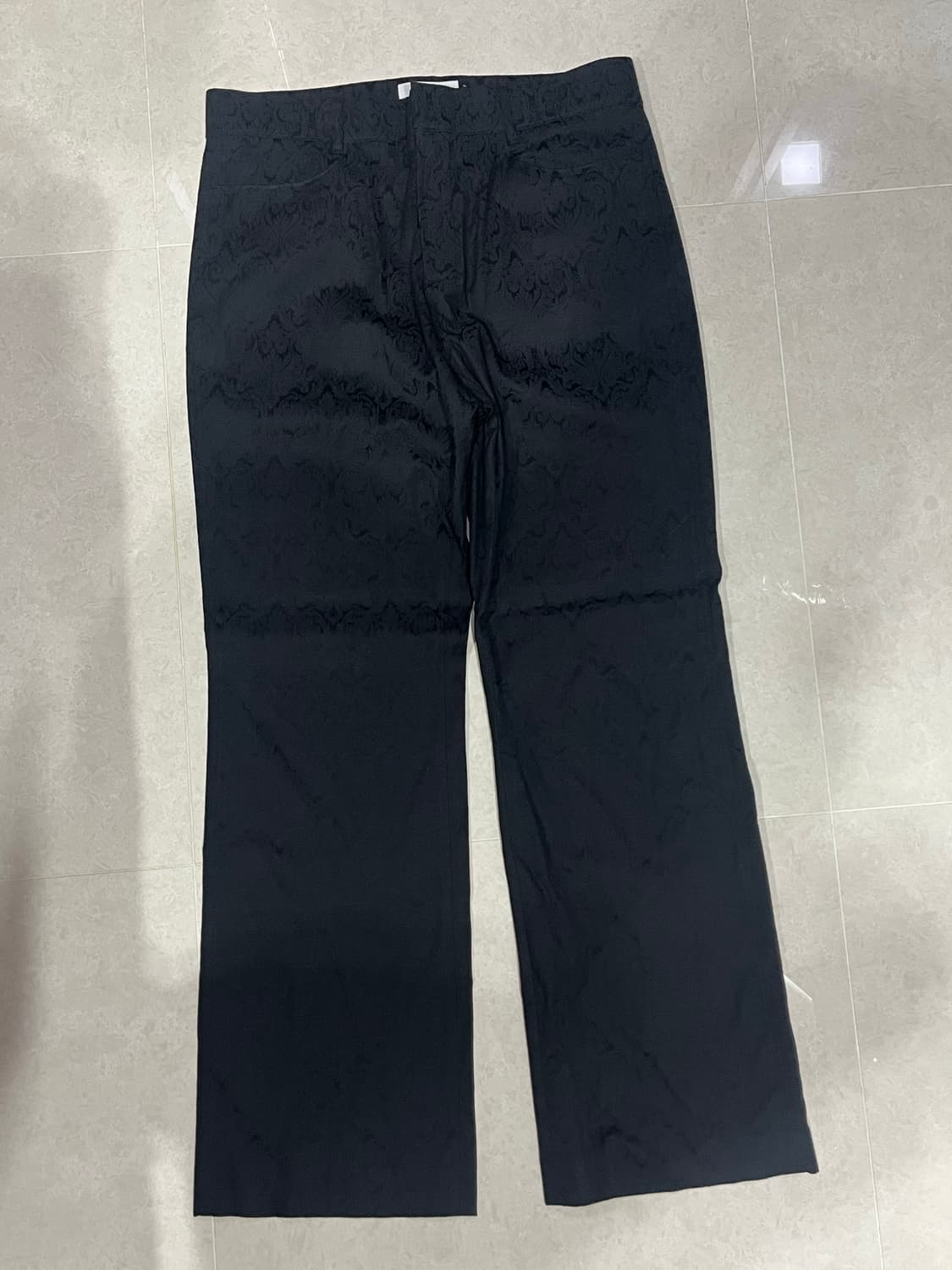 아모멘토 자카드 플레어 데님팬츠 상품이미지4