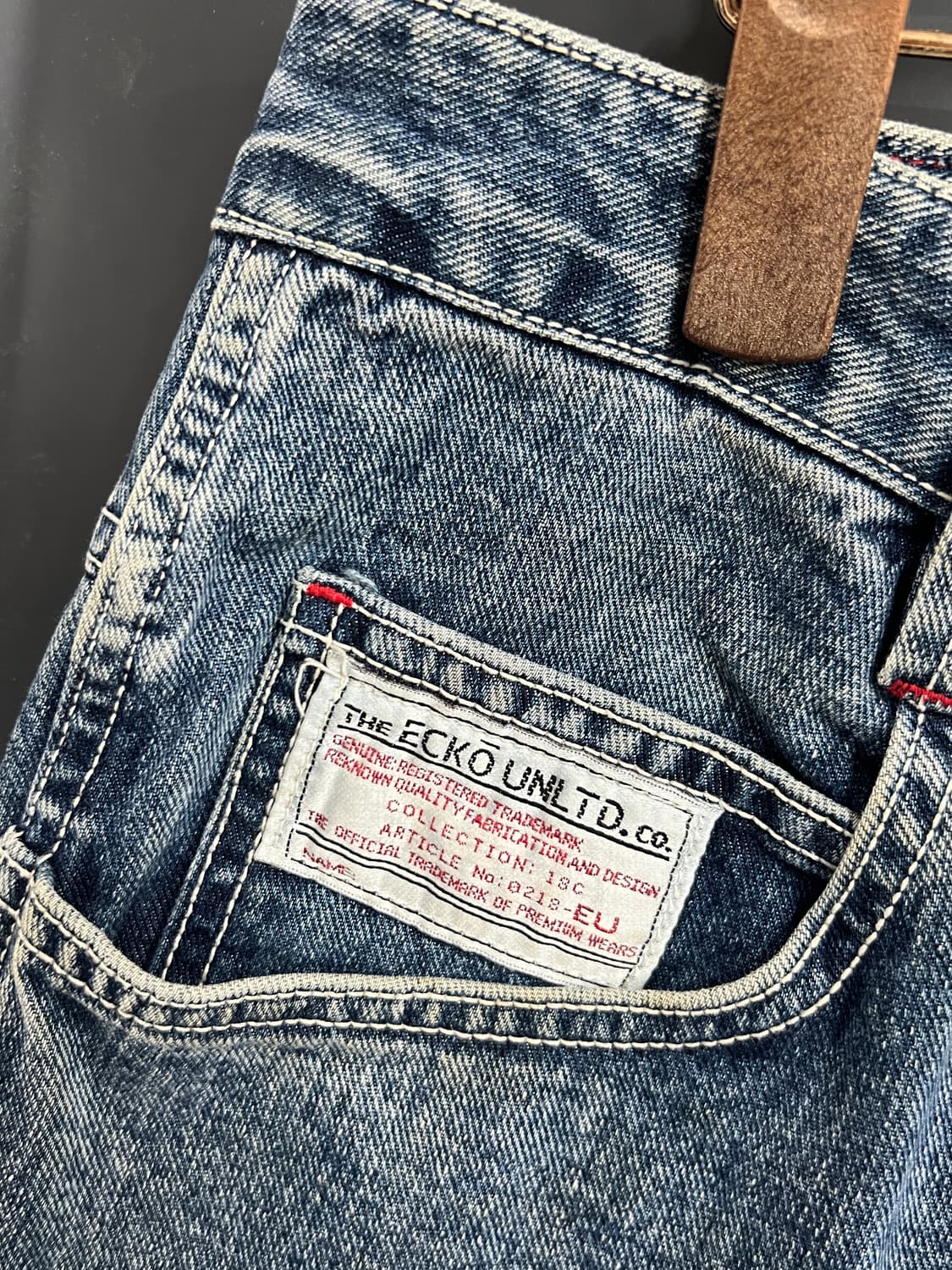 Ecko 에코 언리미티드 빈티지 버뮤다 데님 하프 팬츠 상품이미지4