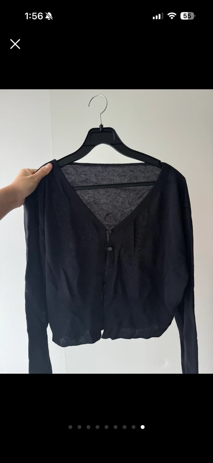 [1회착용] 이너뮤트 가디건 블랙 (정가 35,000원) 상품이미지9