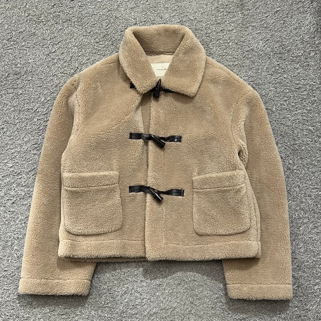 [우먼100-105] 퍼 더플 자켓 상품이미지2