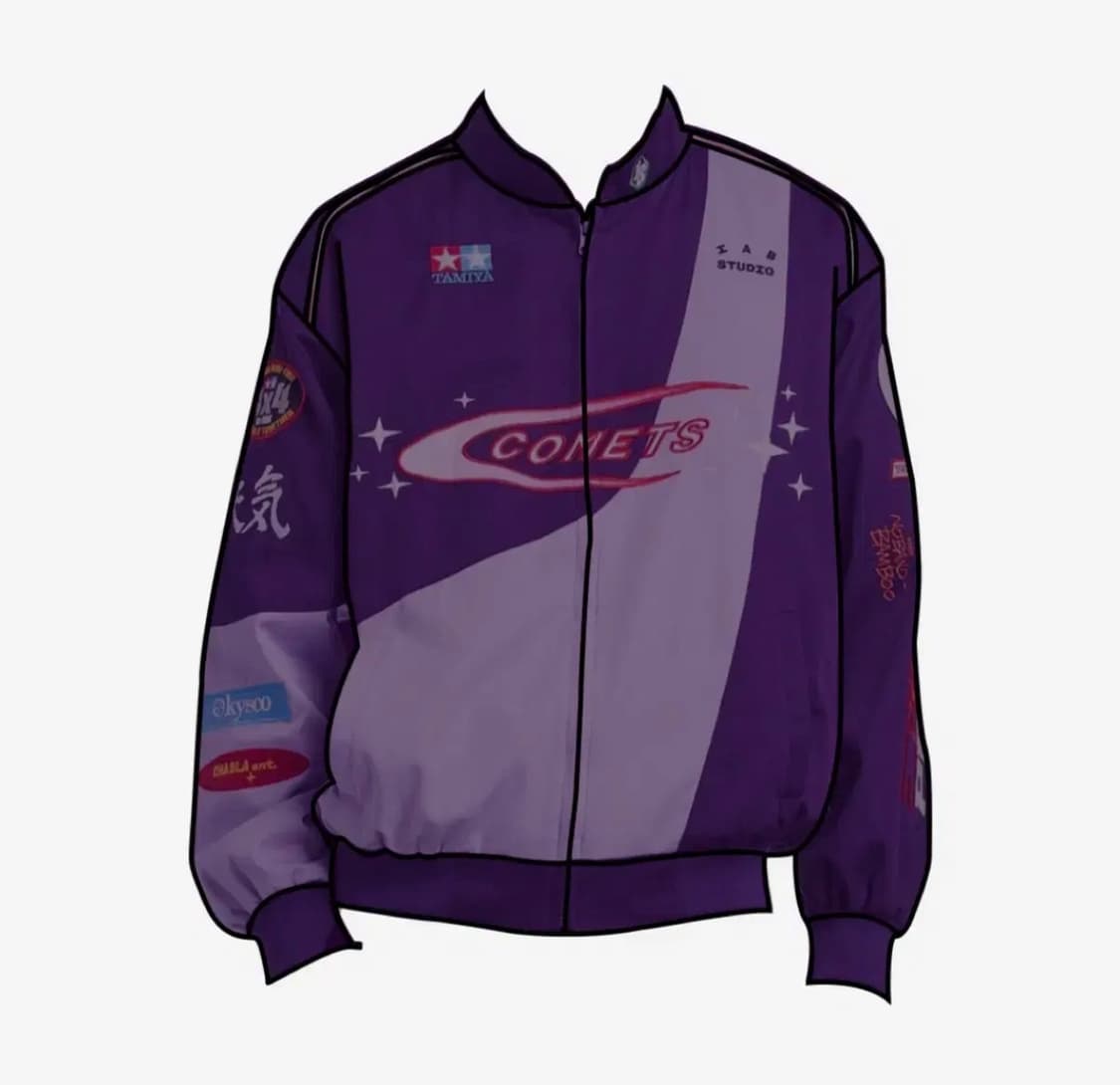 아이앱 스튜디오 x 타미야 아이앱 코멧츠 레이싱 자켓 퍼플 상품이미지1