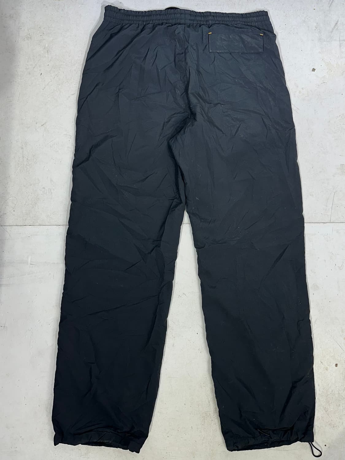 푸마 블랙 옐로우 사이드 라인 와이드 트랙 팬츠 상품이미지5