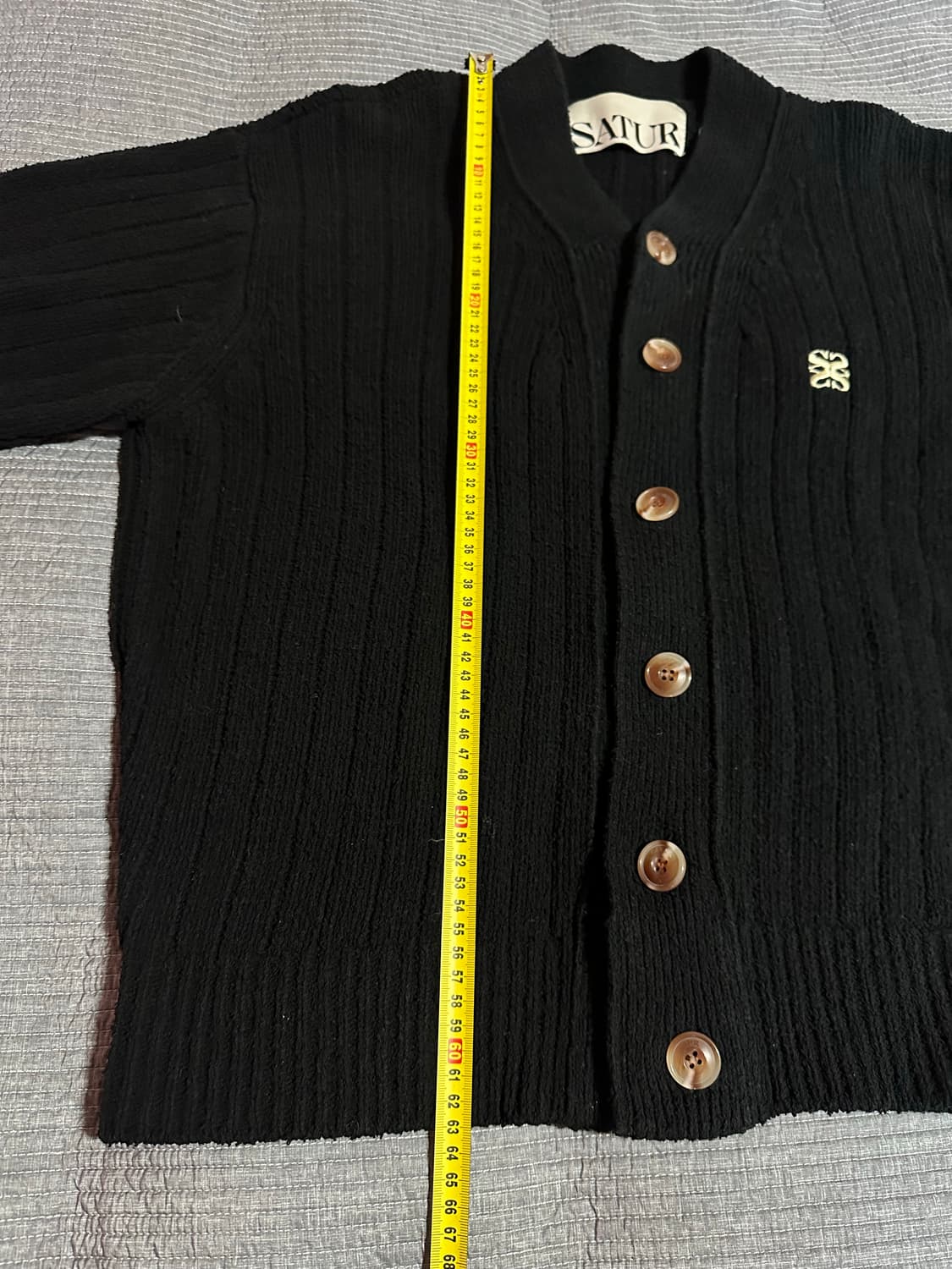 (L) 세터 파로 부클 가디건 블랙 상품이미지2