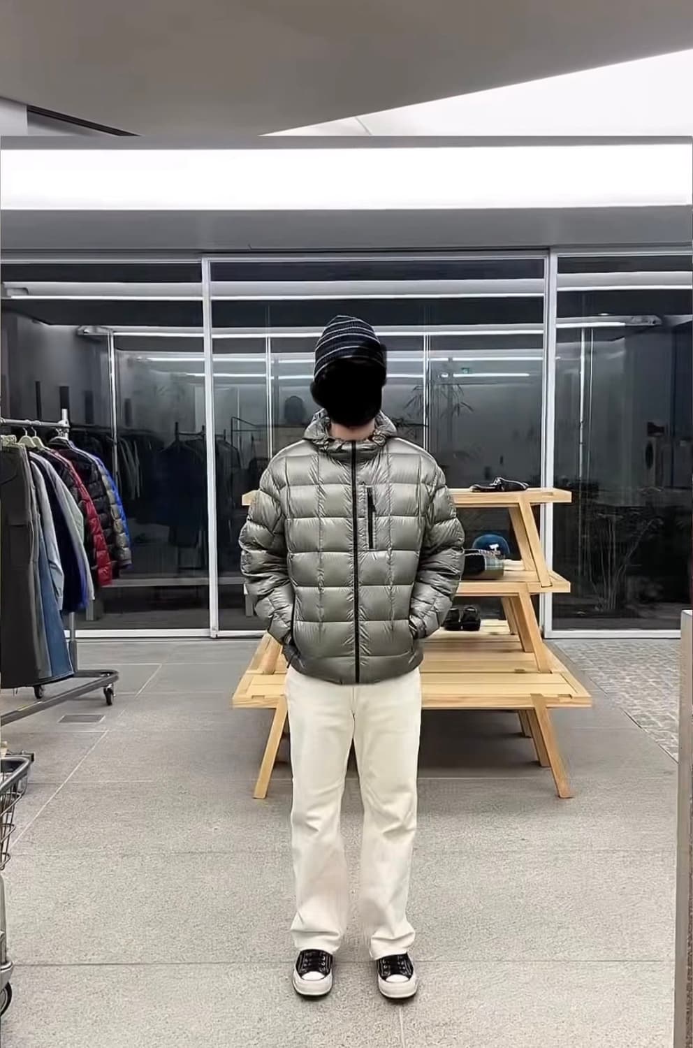 [XL] Khakis camper hooded down 상품이미지6