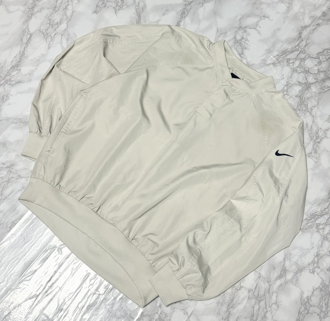 나이키x골프 베이지 바람막이 웜업 맨투맨 상품이미지2