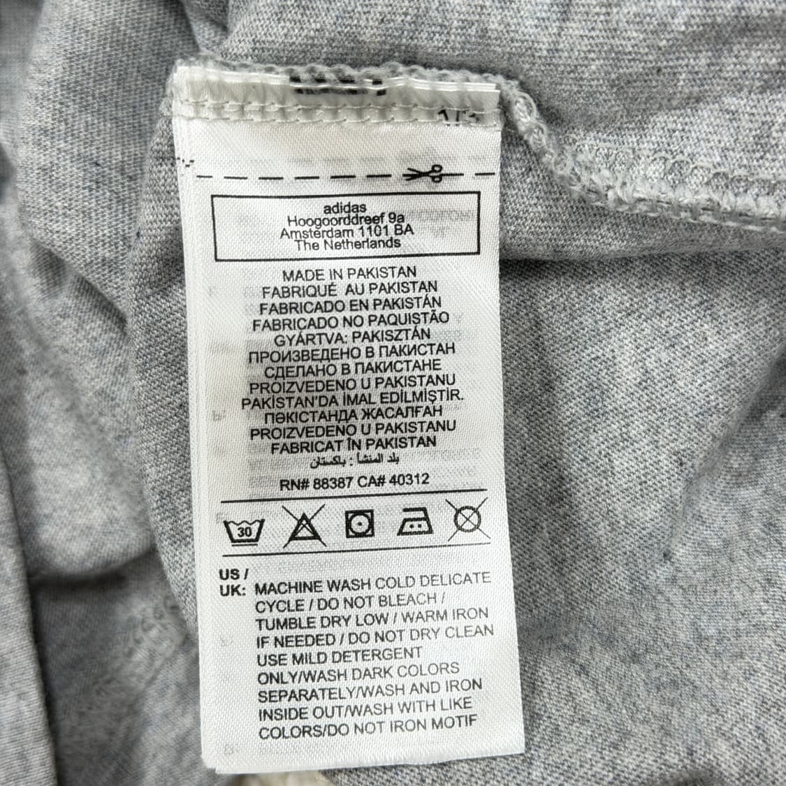 아디다스 아디컬러 클래식 3 스트라이프 롱슬리브 티셔츠 그레이 S 상품이미지5