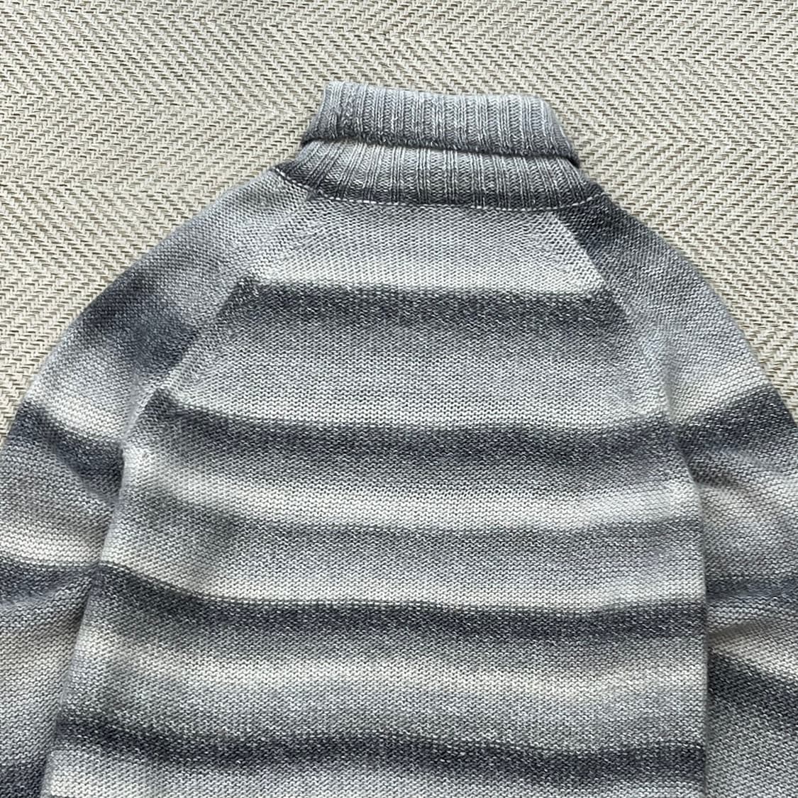 라코스테 스트라이프 터틀넥 울니트 r2929 상품이미지4