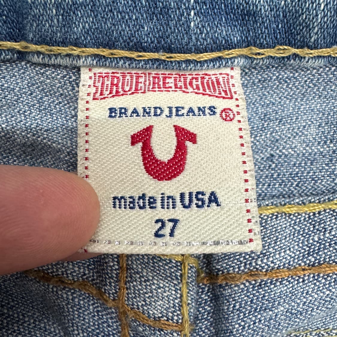 트루릴리전 Y2K 조이 부츠컷 데님팬츠 상품이미지7