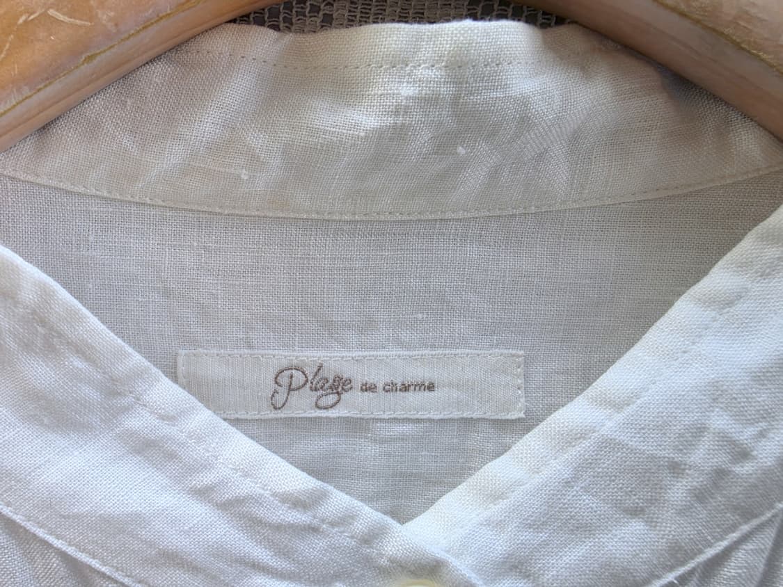 플라쥬 리넨 블라우스 (made in japan) 상품이미지4