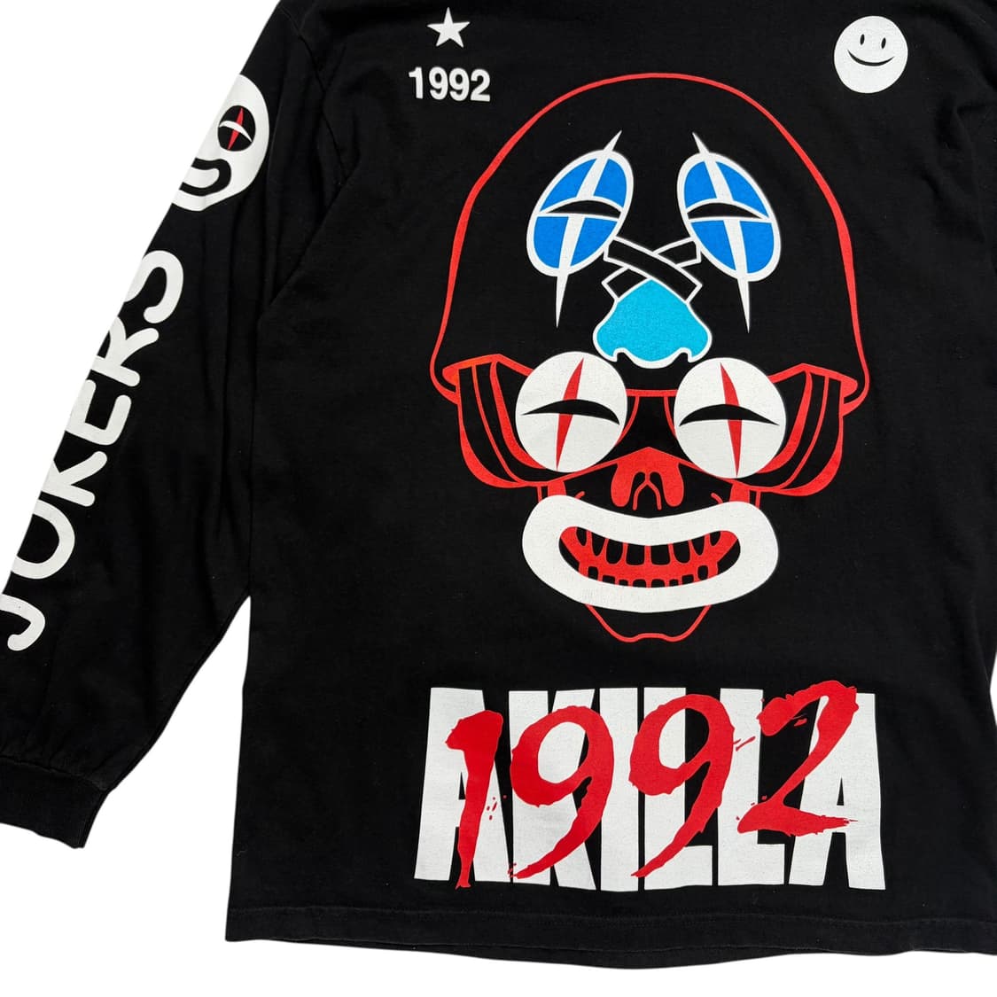 AKIRA 아키라 빈티지 프린팅 블랙 롱슬리브 L 상품이미지3