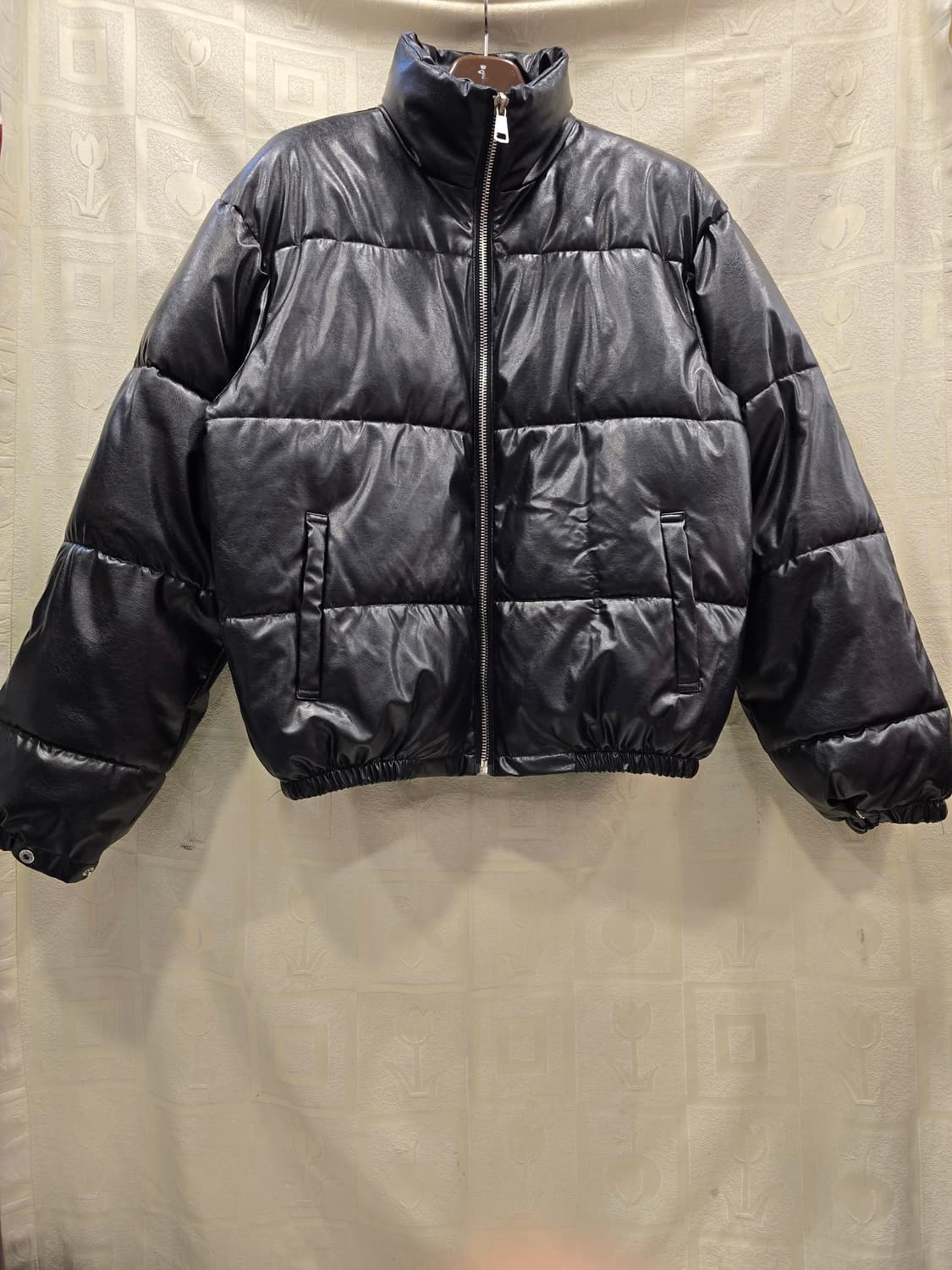 R2 스튜디오 레더 패딩 점퍼 블랙 100~105 상품이미지1