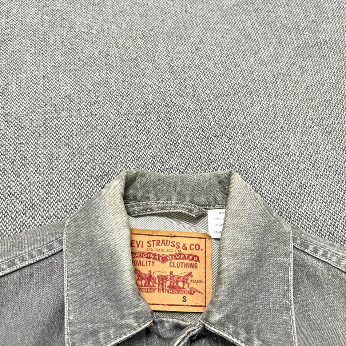 리바이스 그레이 데님자켓(S) 상품이미지7