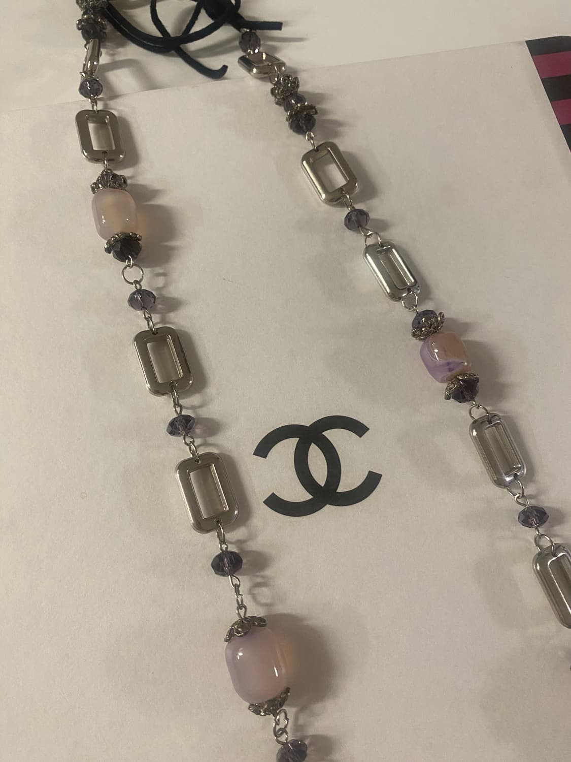 오팔 글라스 빈티지 네크리스 상품이미지3