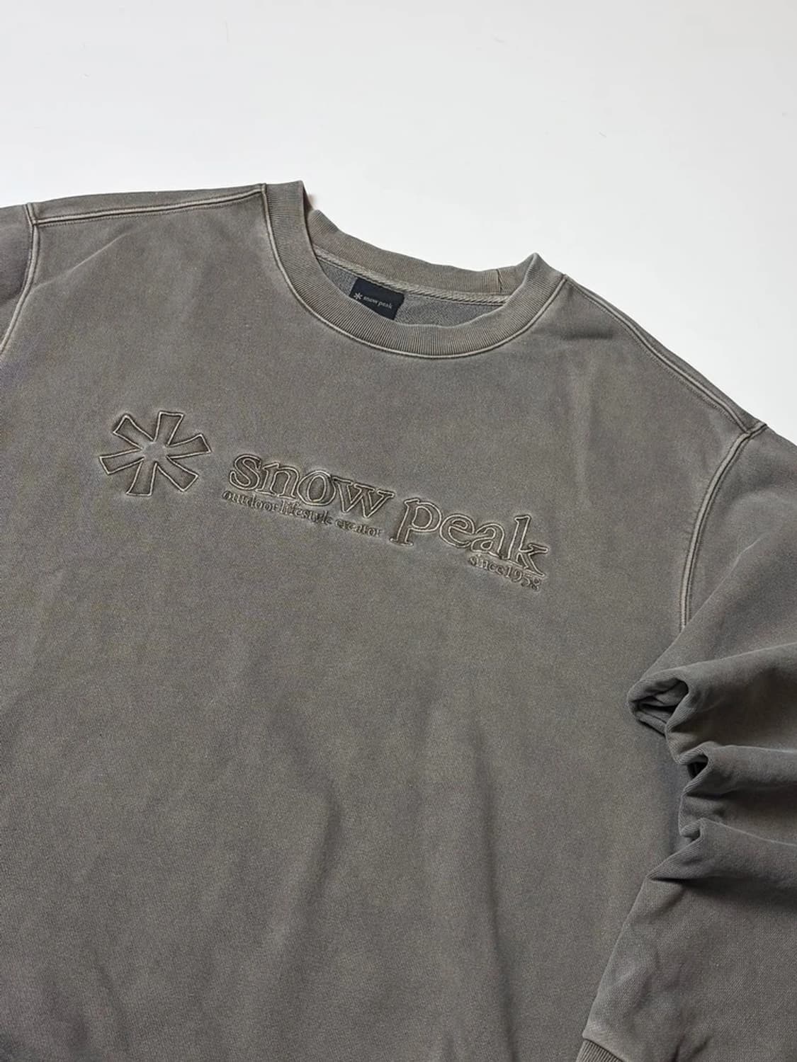 스노우PEAK 21FW 피그먼트 다잉 오버 맨투맨 PN9193 상품이미지2