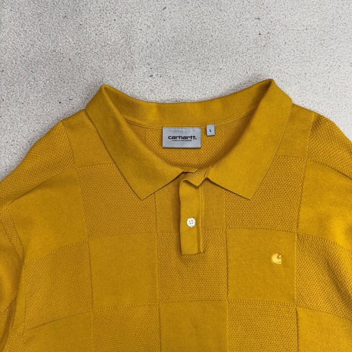 CARHARTT WIP S/S 팩스턴 니트 폴로 셔츠 L 상품이미지3
