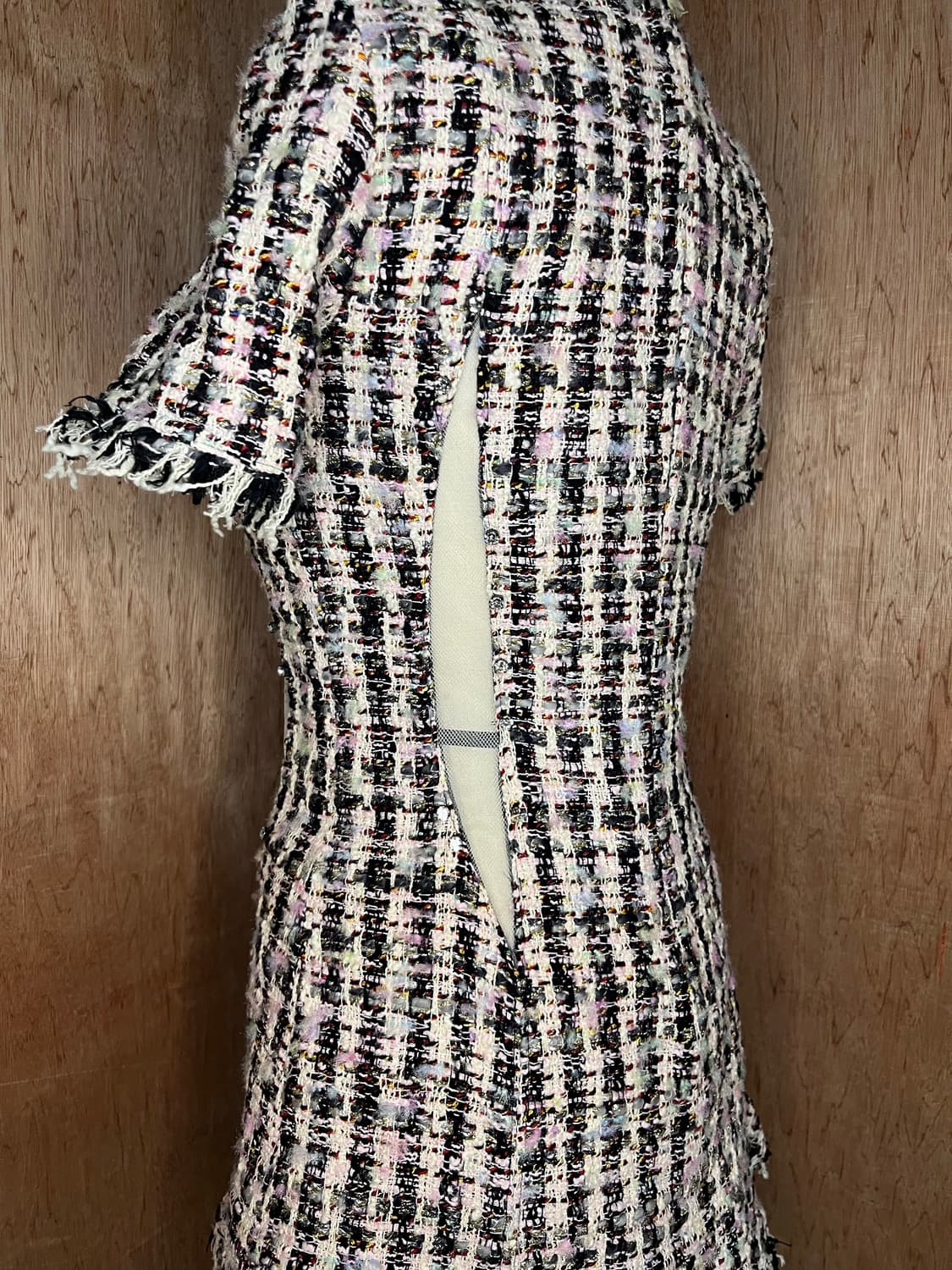 Sandy Liang Tweed mesh point dress 상품이미지3