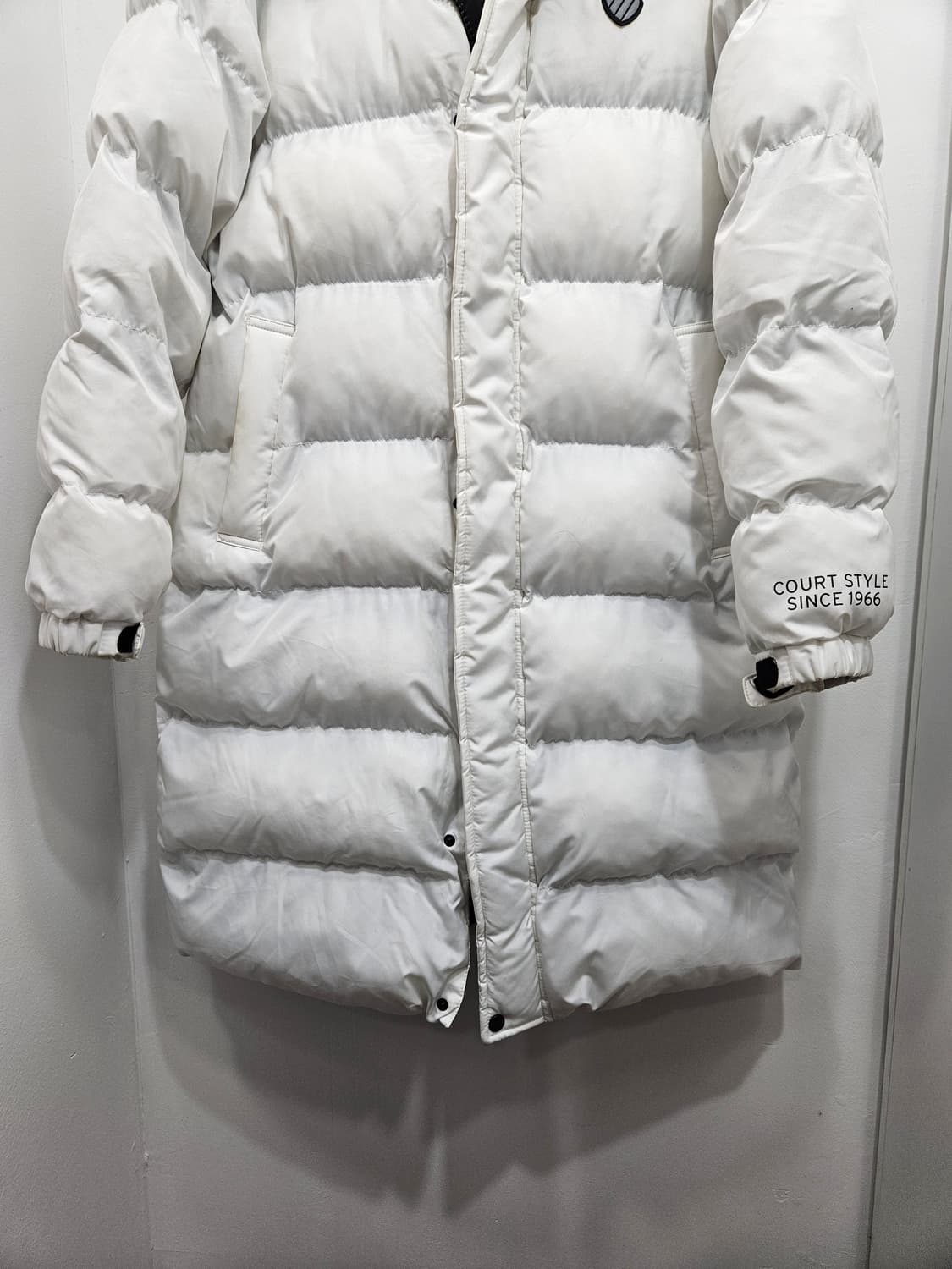 케이스위스(KSWISS) 폴리 롱패딩 화이트 100 상품이미지8