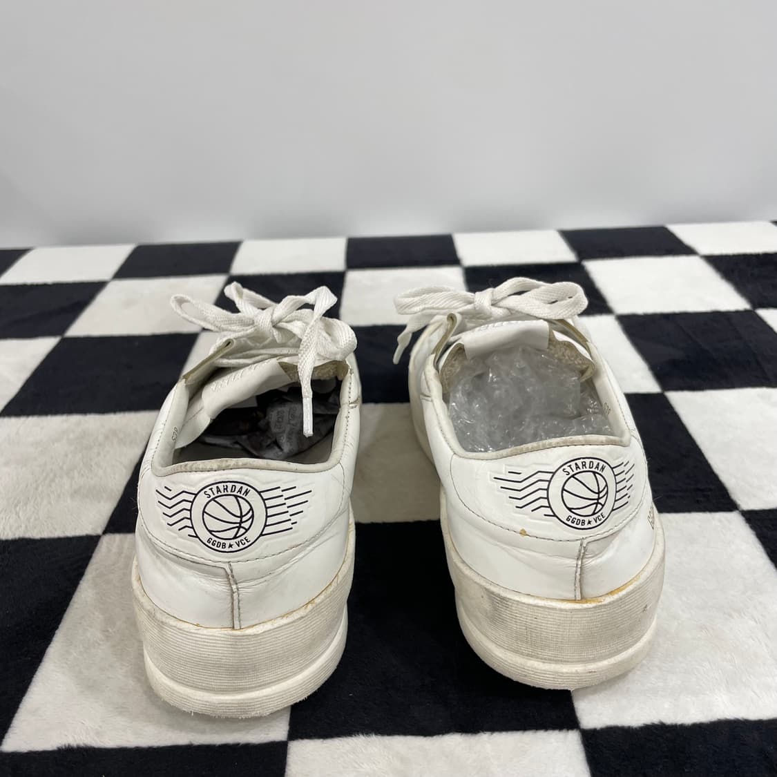 정품) 골든구스 스타단 화이트 레더 스니커즈 (39) 상품이미지4