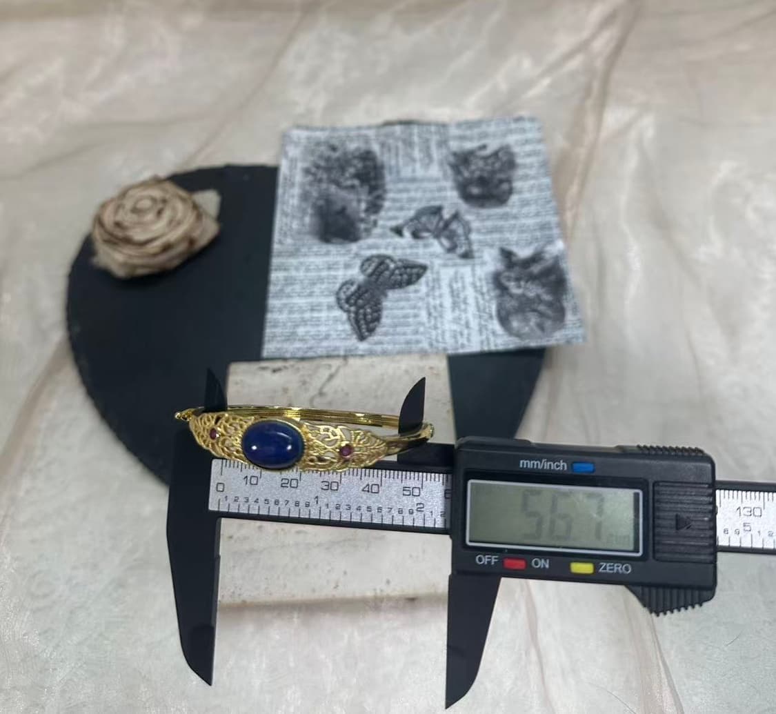 빈티지 골드톤 청금석 팔찌 상품이미지2