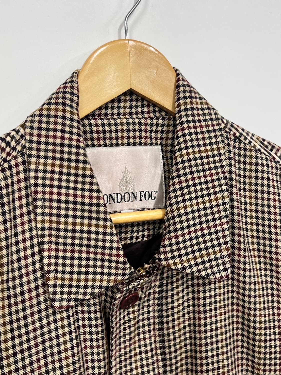 런던포그 잔체크 빈티지 블루종 상품이미지2