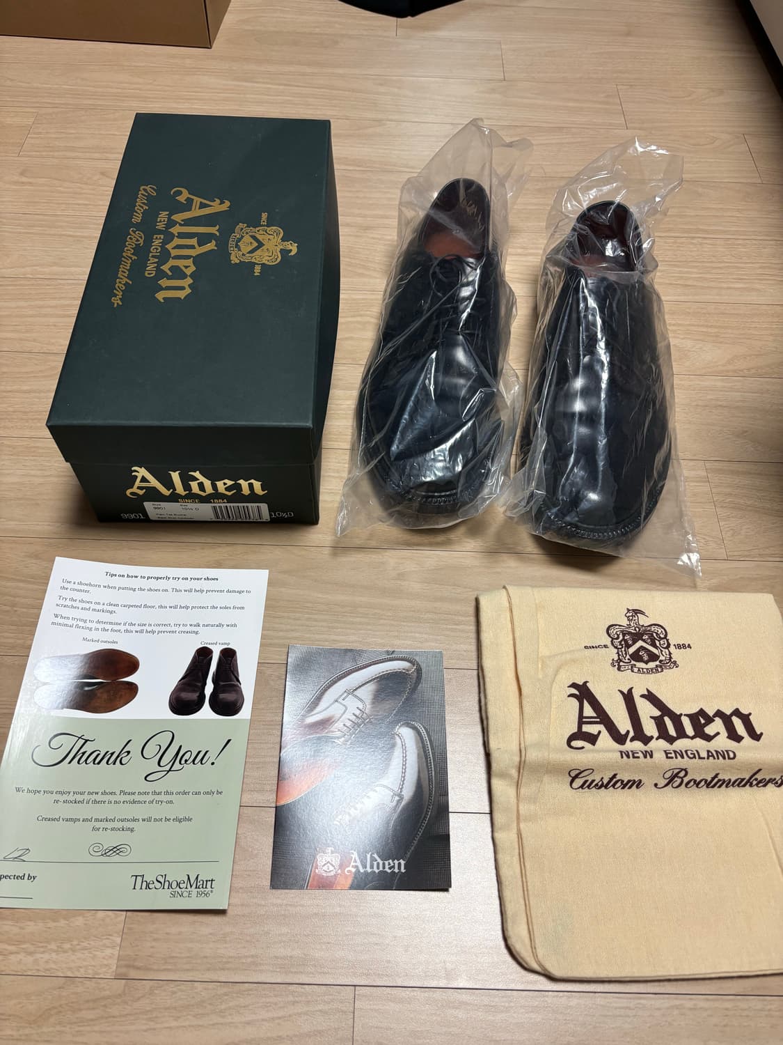 [285] 알든 9901 D볼 코도반 더비 블랙 상품이미지1