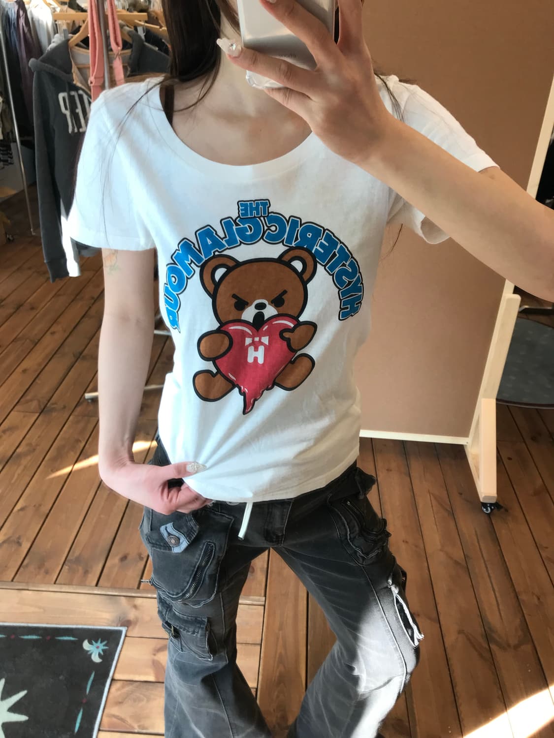 히스테릭글래머 퍽베어 반팔티 상품이미지2