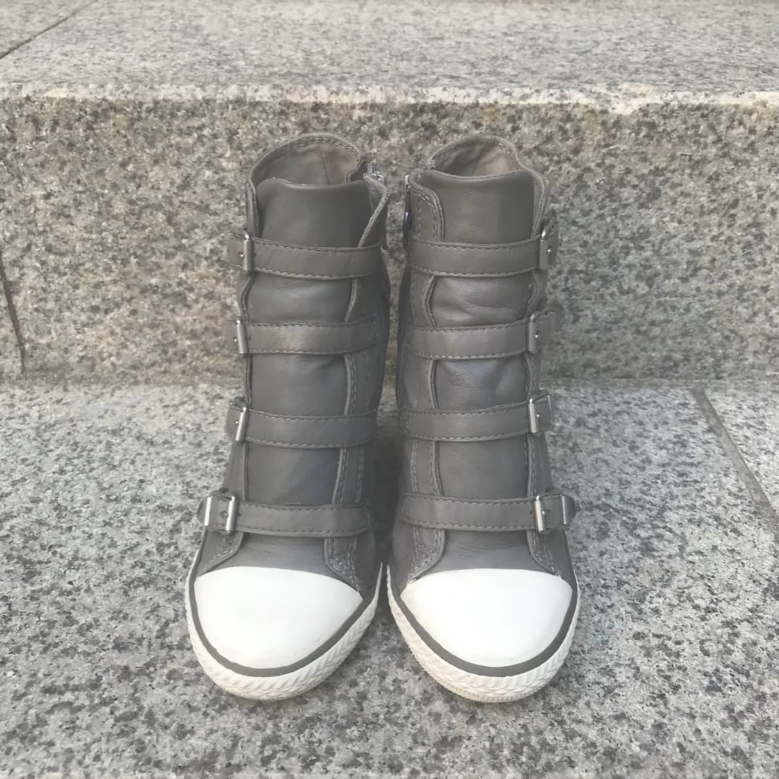 Ash 아쉬 레더 웨지힐 하이탑 스니커즈 상품이미지2