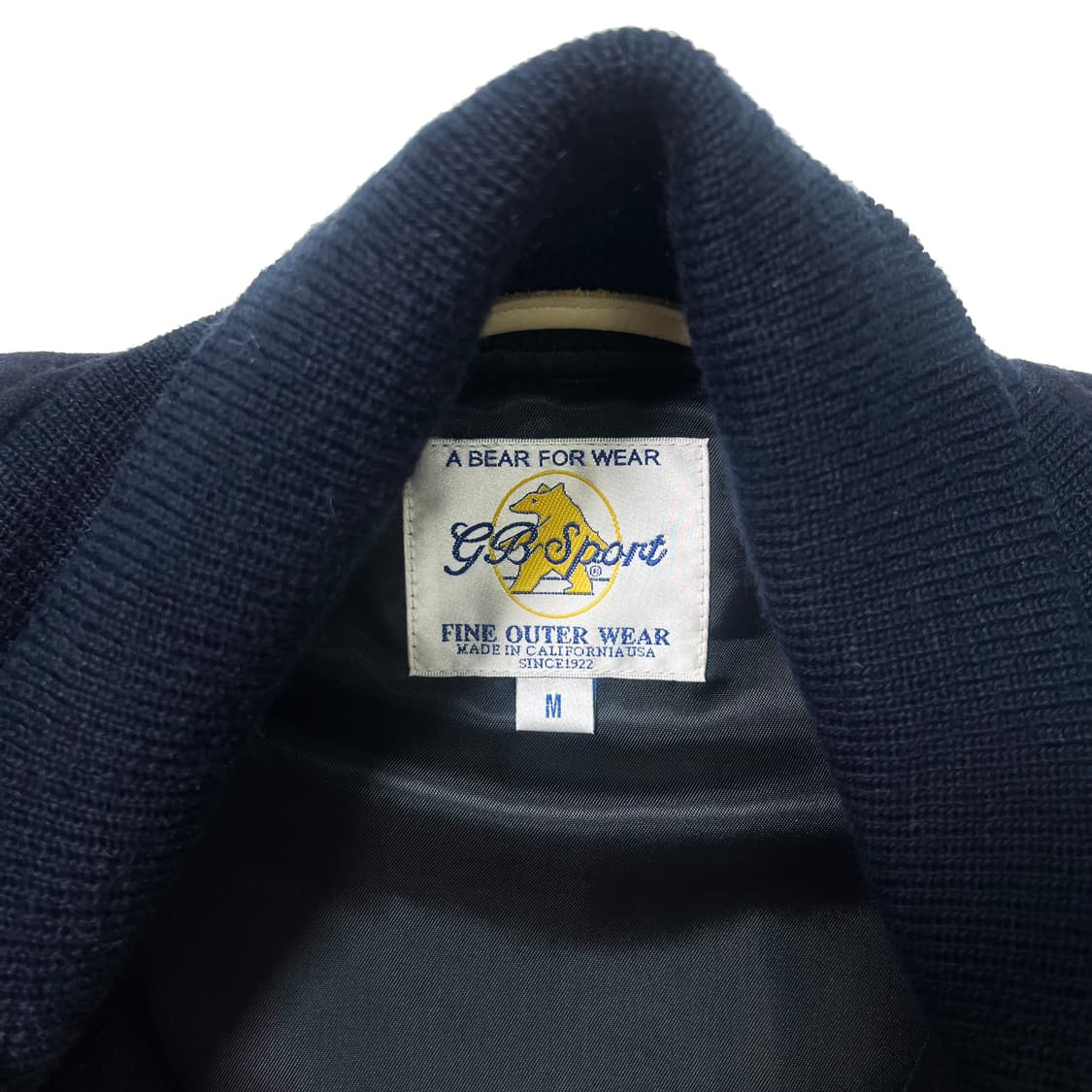 골든베어 스포츠웨어 바시티 자켓 네이비 크림 ( M) 상품이미지7