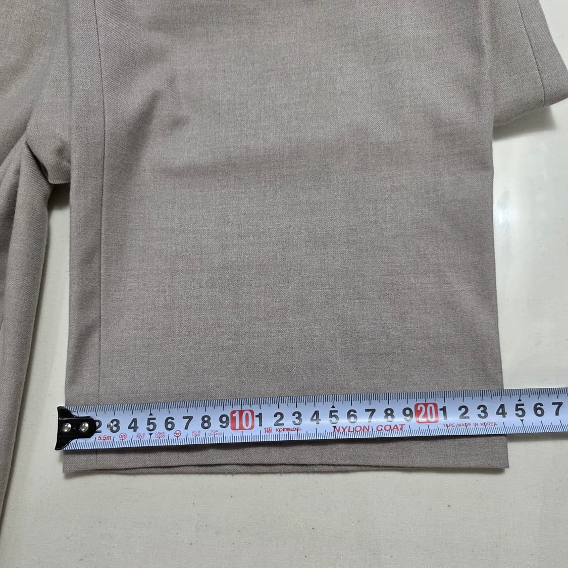 1178 mikve 베이지색 와이드 여성 바지 M 상품이미지5