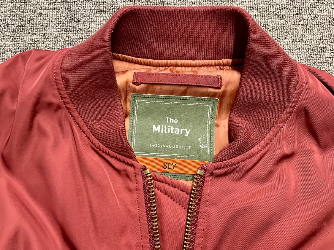 [FREE]  SLY 버건디 MA-1 항공점퍼  상품이미지3