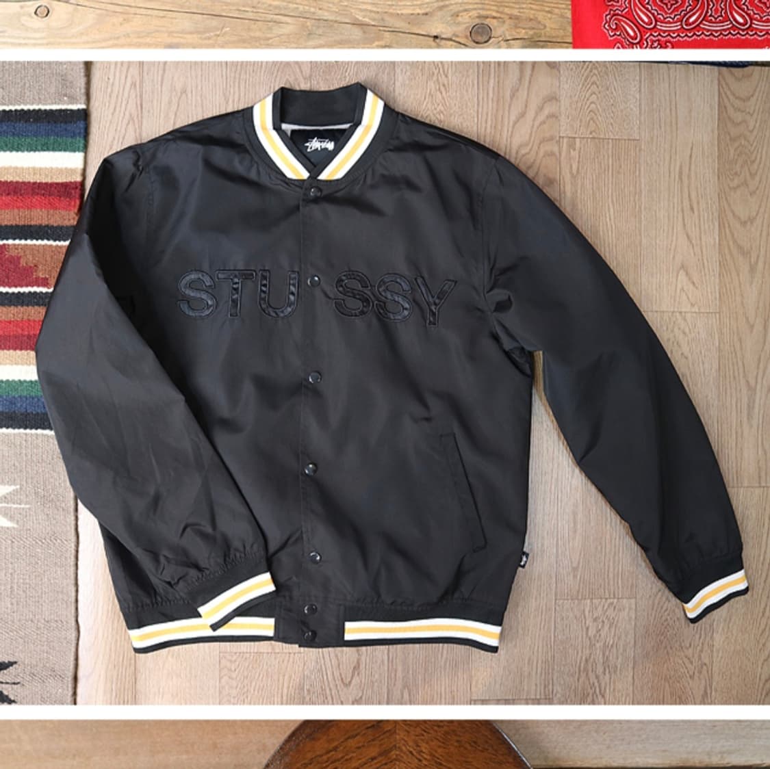 stussy 스투시  빅로고 바시티 자켓

최상 컨디션 상품이미지2