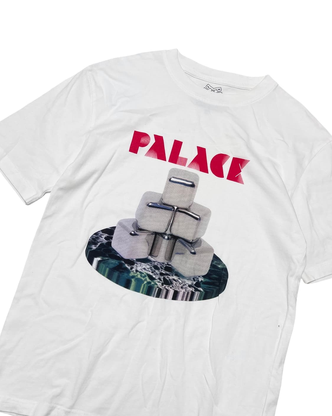 PALACE 팔라스 큐브 흰색 반팔티 상품이미지3