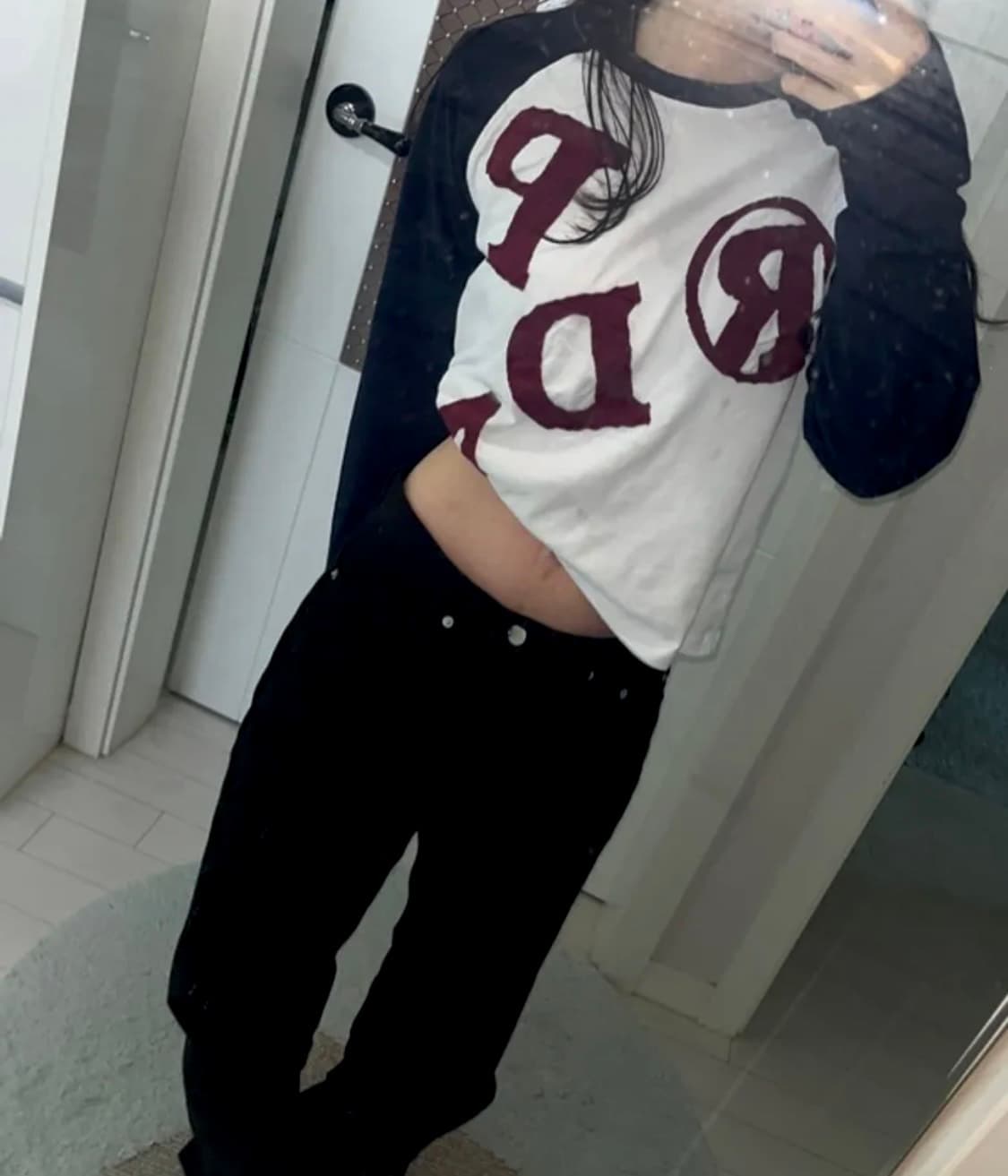 프렌다 PRDA 빅 패치 레이건 롱슬리브 (WHITE) 상품이미지2