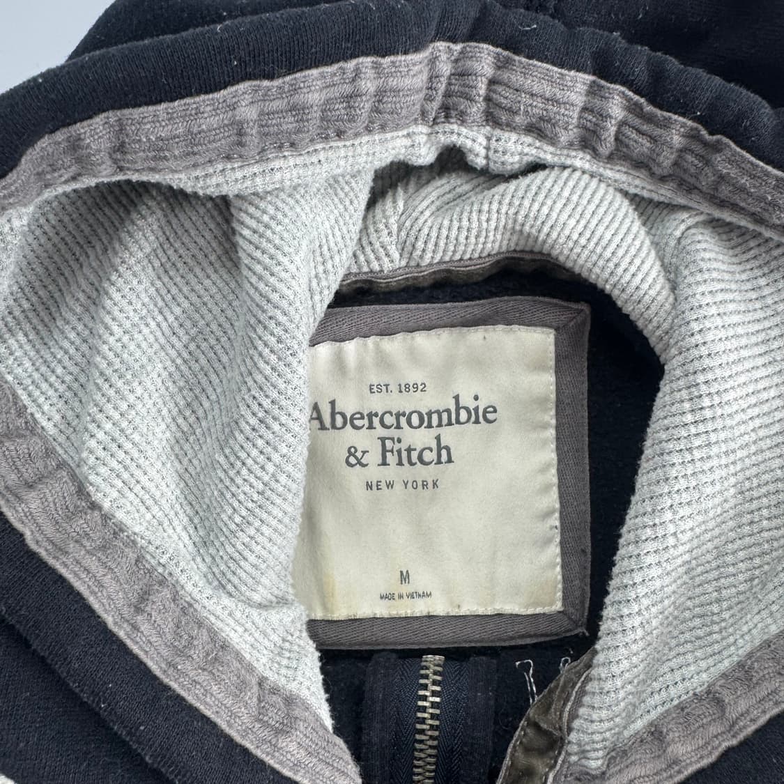 Abercrombie 아베크롬비 아치로고 네이비 후드집업  상품이미지5
