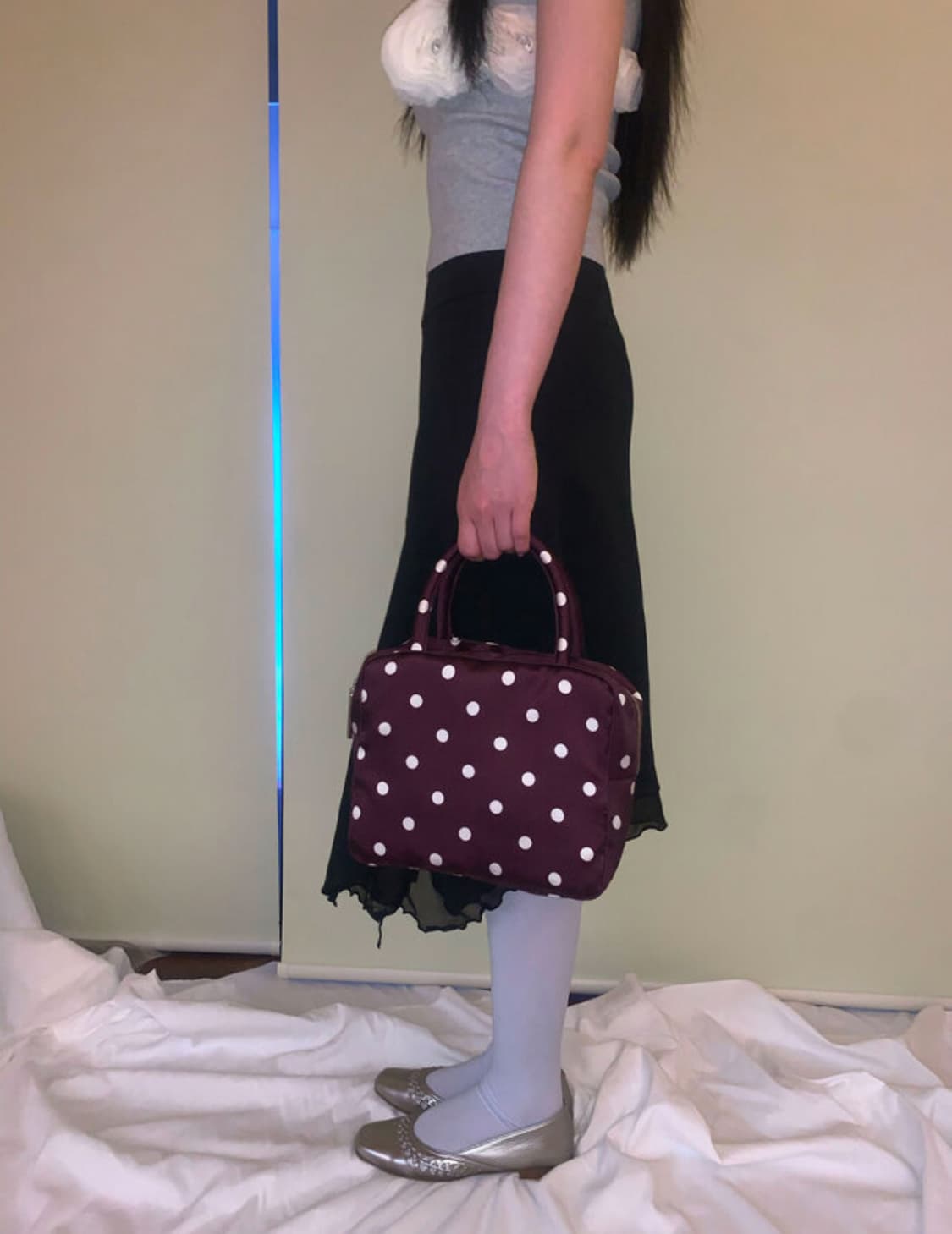 피치바스켓마켓 Polka Dot Bag 도트백 상품이미지1