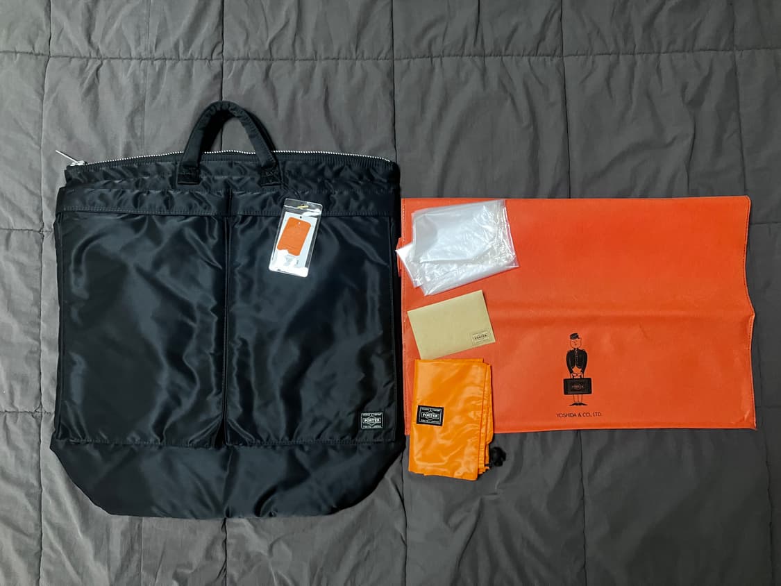 [새상품]요시다 포터 탱커 투웨이 헬멧백 블랙 상품이미지3