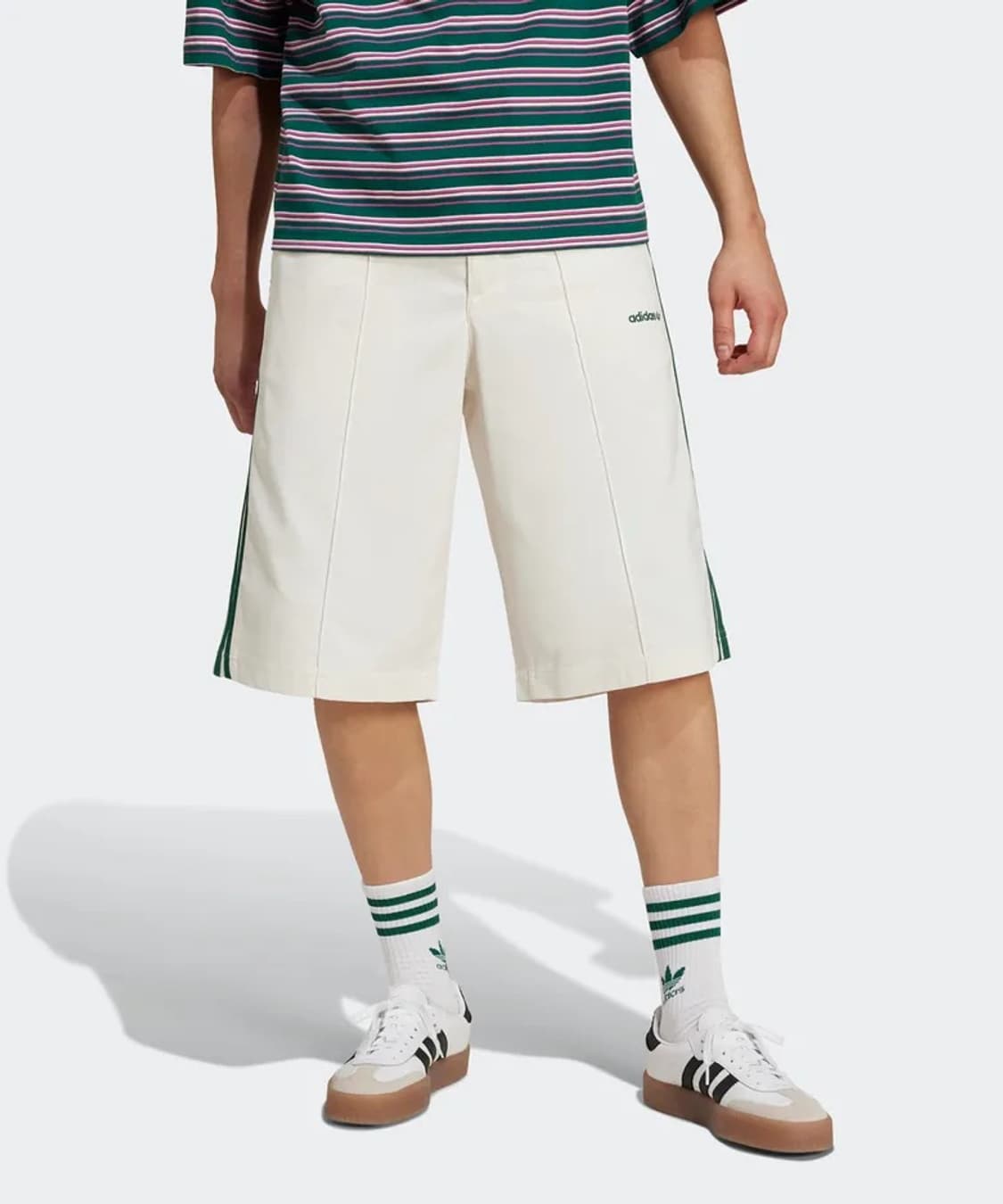 아디다스 80S 루즈 버튼드 3S 11인치 버뮤다 쇼츠 상품이미지2