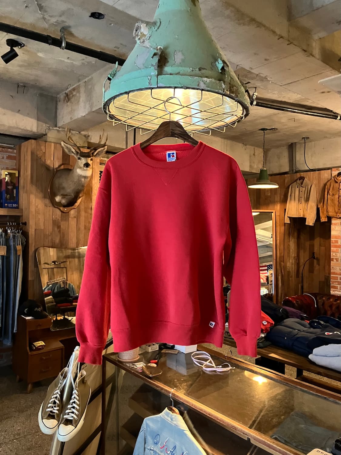 90s USA 빈티지 러셀 플레인 스웻 셔츠 맨투맨 상품이미지1