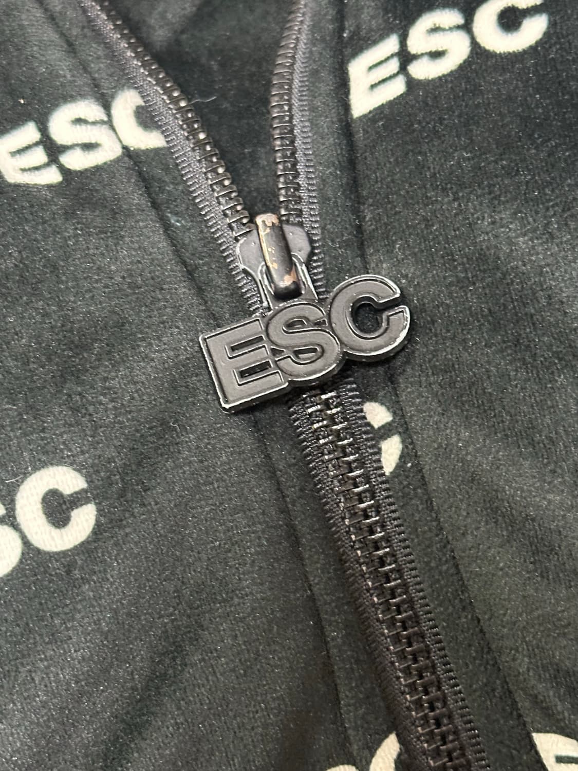 ESC studio 벨벳 크롭 봄버점퍼 상품이미지6