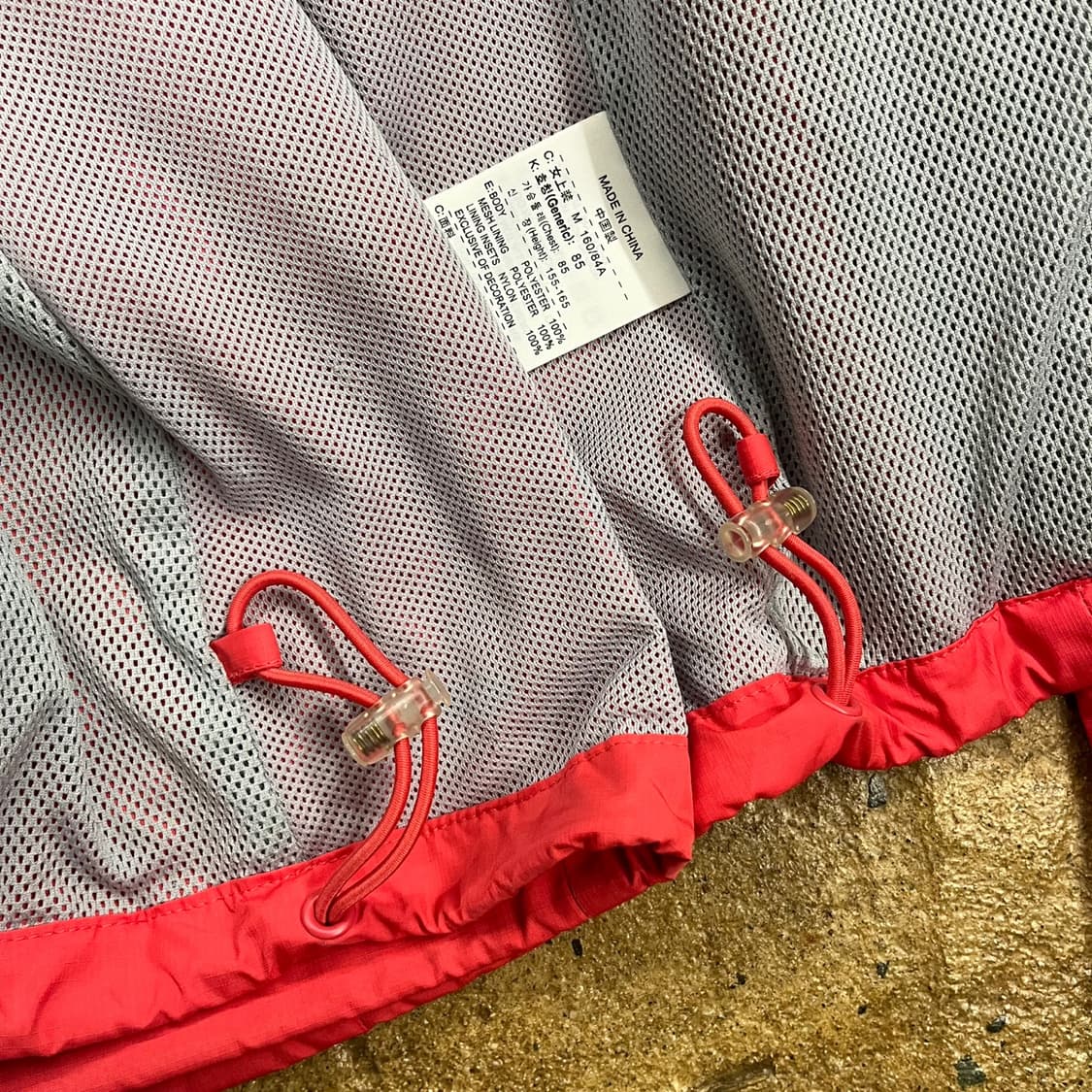 [정품/m,85] 나이키 핑크그레이 바람막이 자켓 b17 상품이미지7