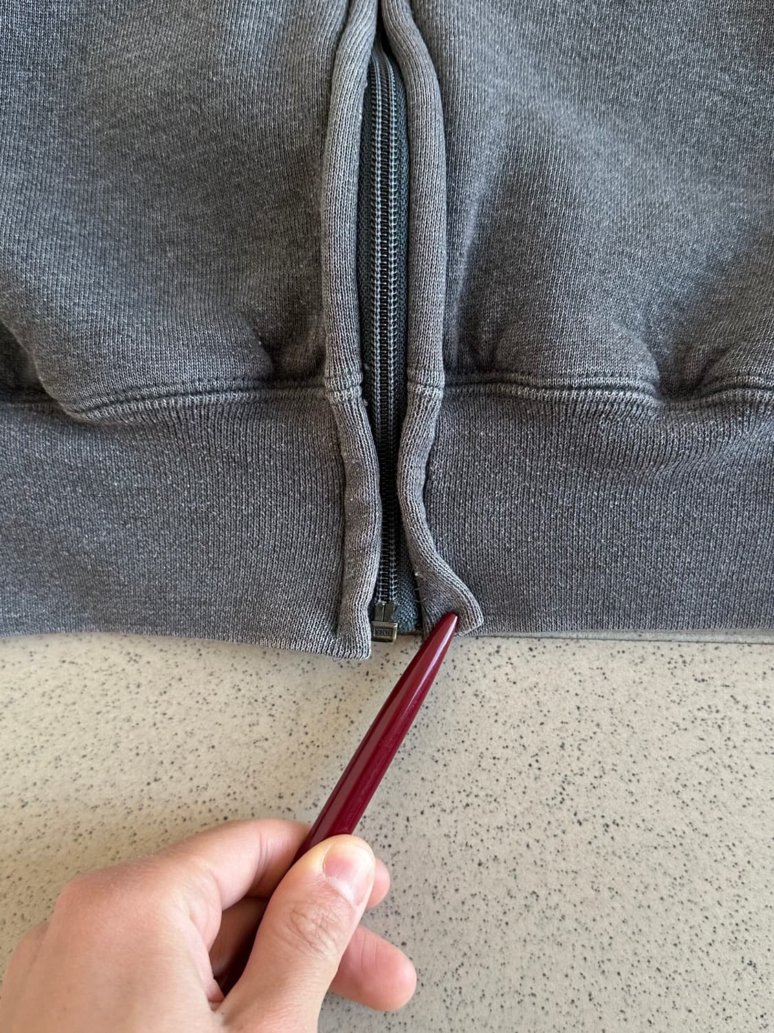 90s 빈티지 러셀 후드집업 다크그레이 M 상품이미지6