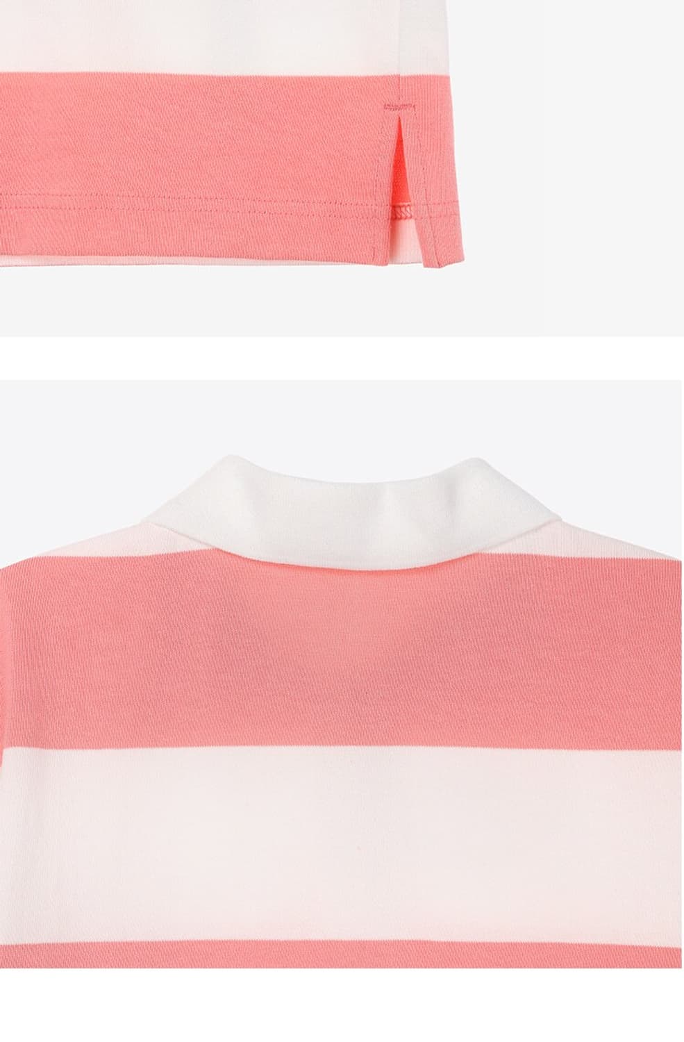 앤유 HANAUMA Collar stripe T-shirt 라임 새상품 상품이미지7