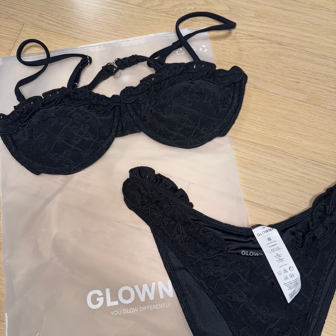 glowny 프릴 발코넷 비키니+브리프 세트  S  상품이미지5