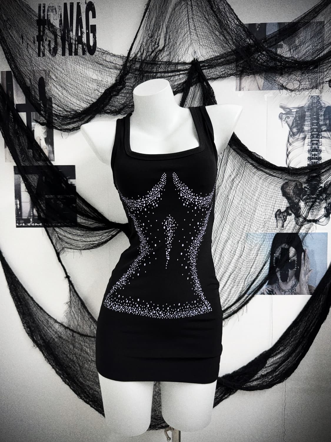 Gal mood printing sleeveless onepiece 상품이미지1